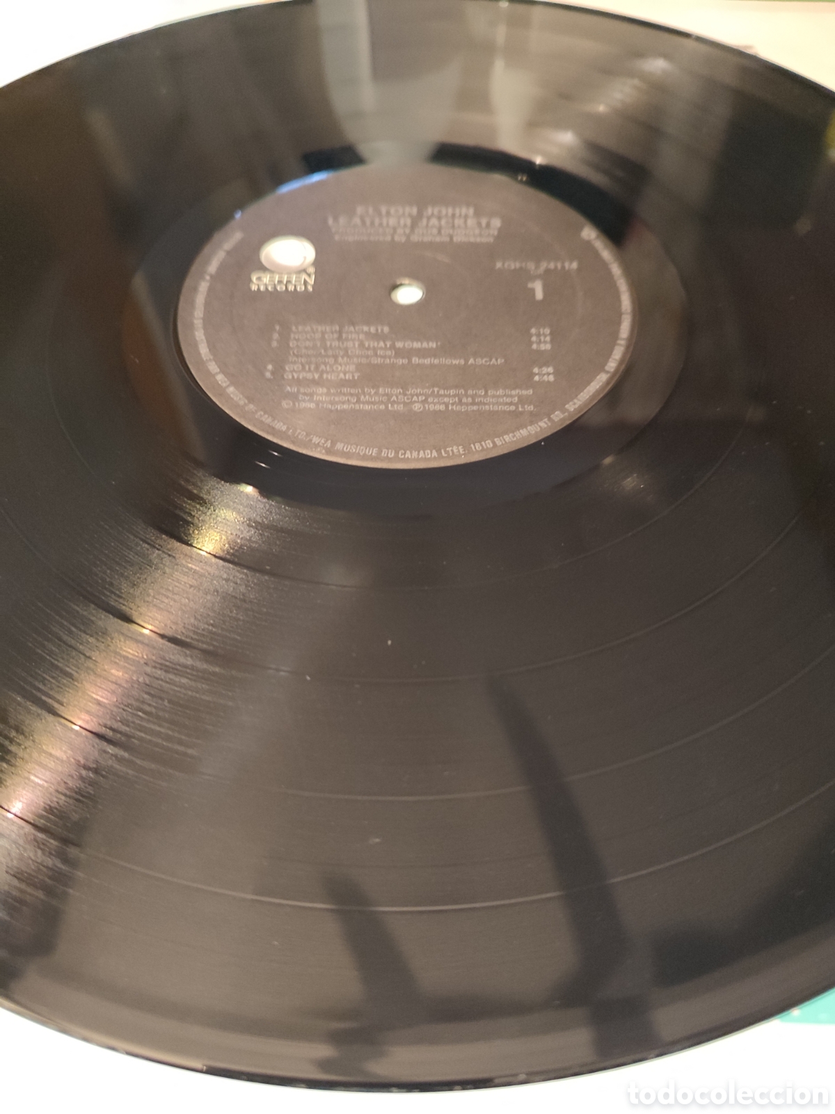 Discos de vinilo: Elton John - Leather jackets vinilo Lp - Foto 3