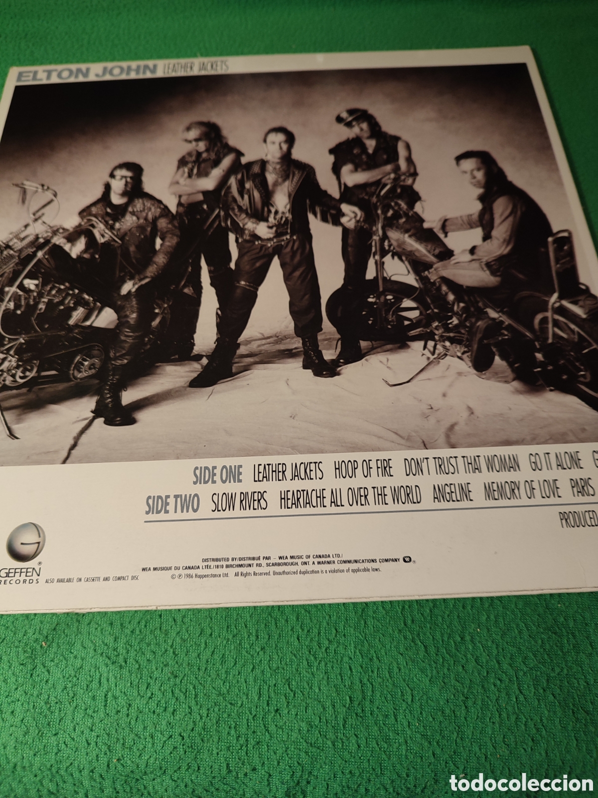 Discos de vinilo: Elton John - Leather jackets vinilo Lp - Foto 4