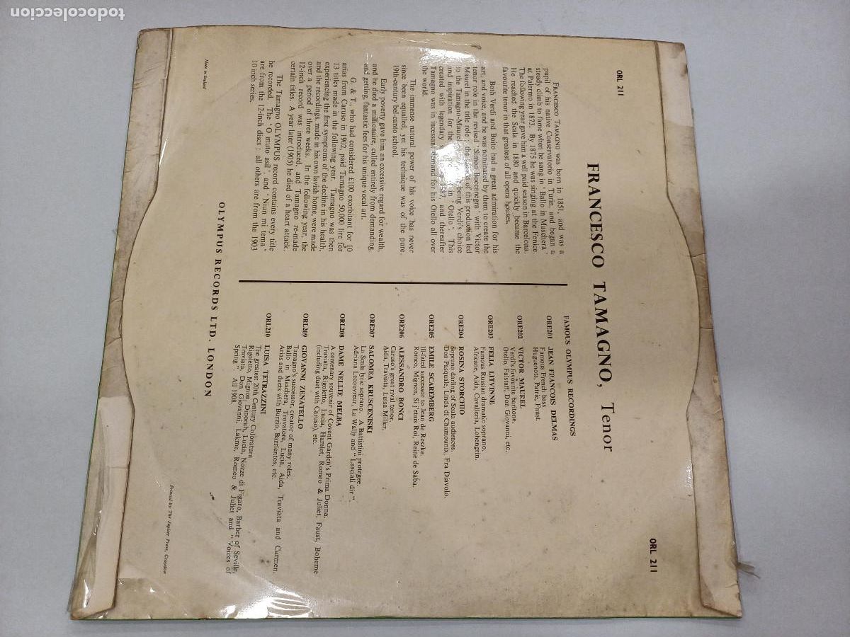 Discos de vinilo: FRANCESCO TAMAGNO/VINILO. - Foto 3