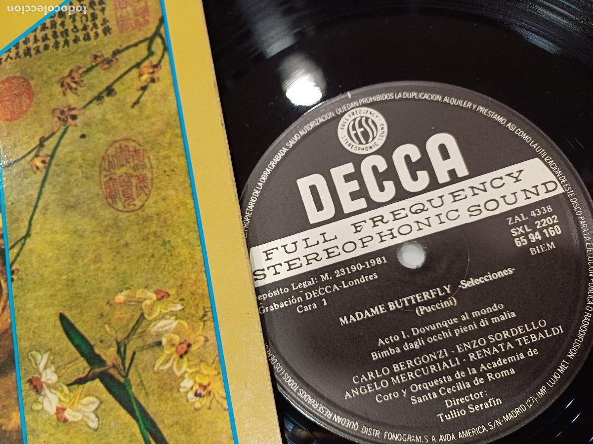 Discos de vinilo: PUCCINI/MADAME BUTTERFLY/VINILO. - Foto 2