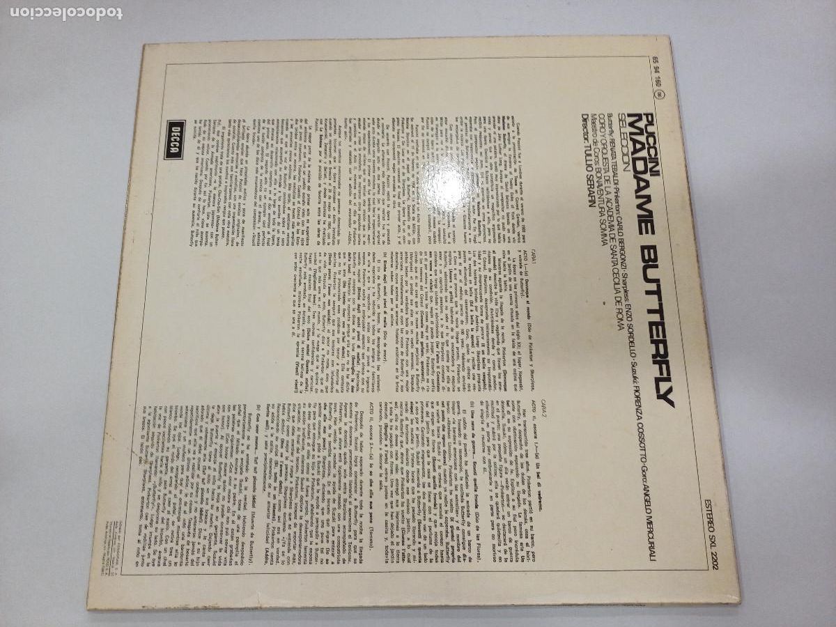 Discos de vinilo: PUCCINI/MADAME BUTTERFLY/VINILO. - Foto 3