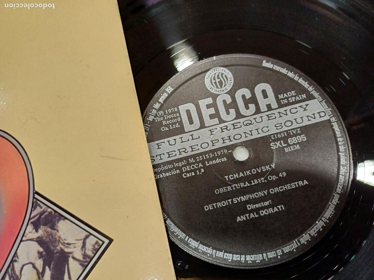 Discos de vinilo: TCHAIKOVSKY/1812 OVERTURE/VINILO. - Foto 2