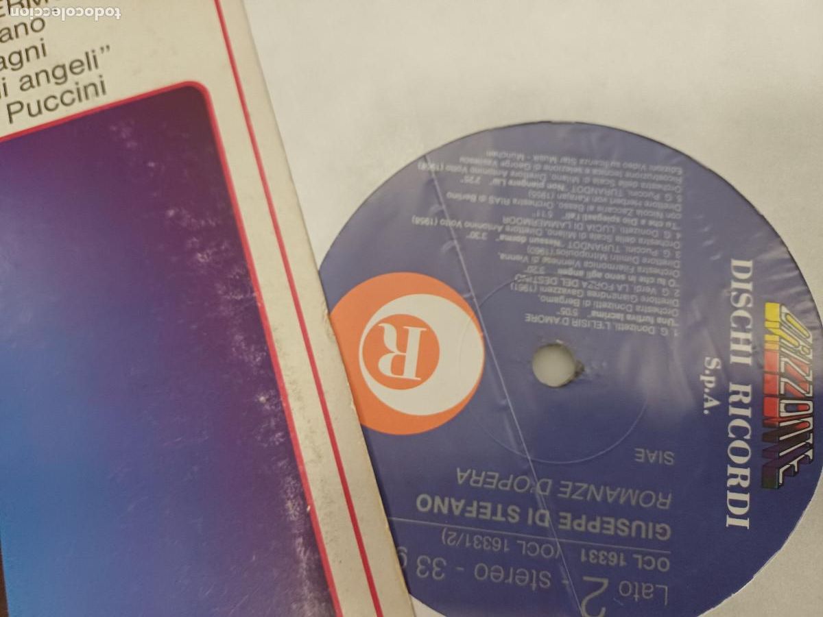 Discos de vinilo: GIUSEPPE DI STEFANO/ROMANZE DOPERA/VINILO. - Foto 2