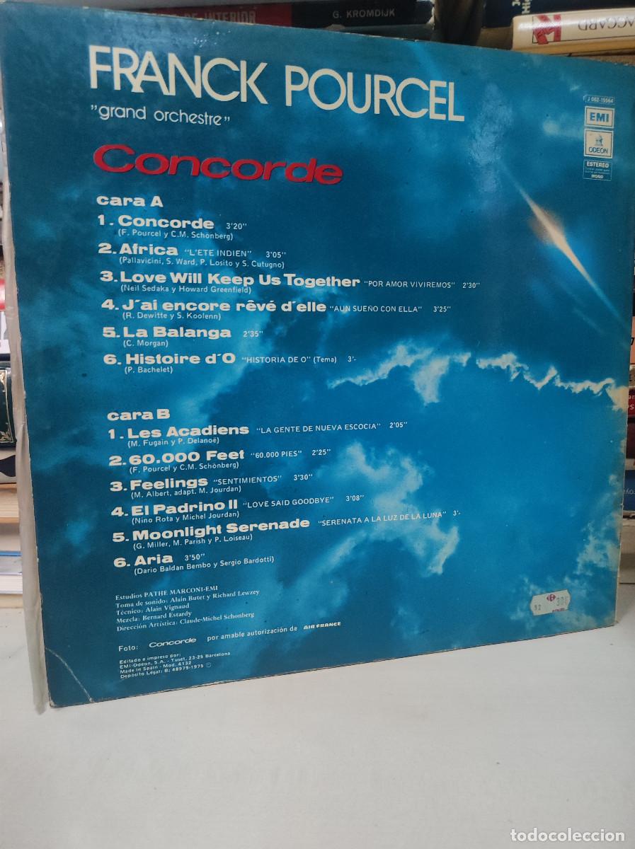 Discos de vinilo: Franck Pourcel Grand Orchestre &ndash; Concorde - Foto 2