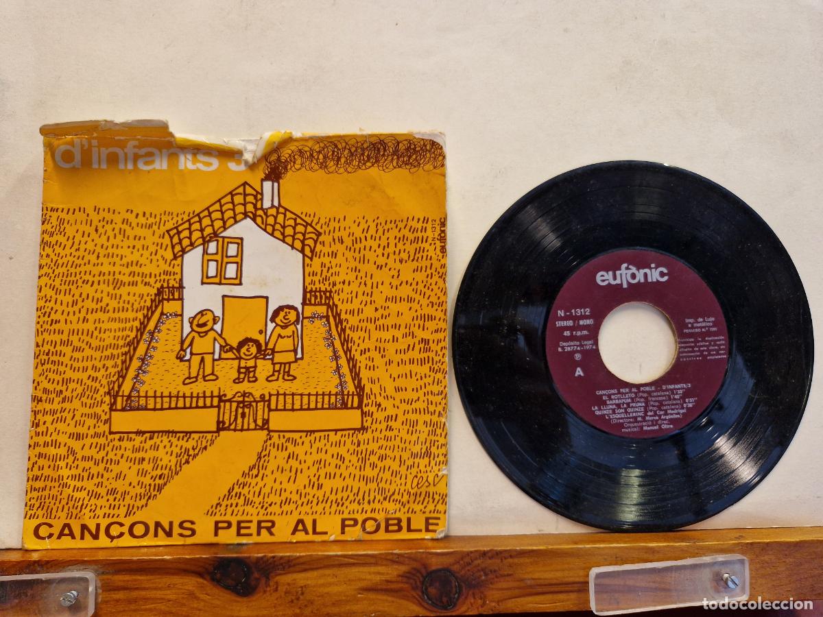Discos de vinilo: SINGLE. D`INFANTS 3. CANCONS PER AL POBLE - Foto 1
