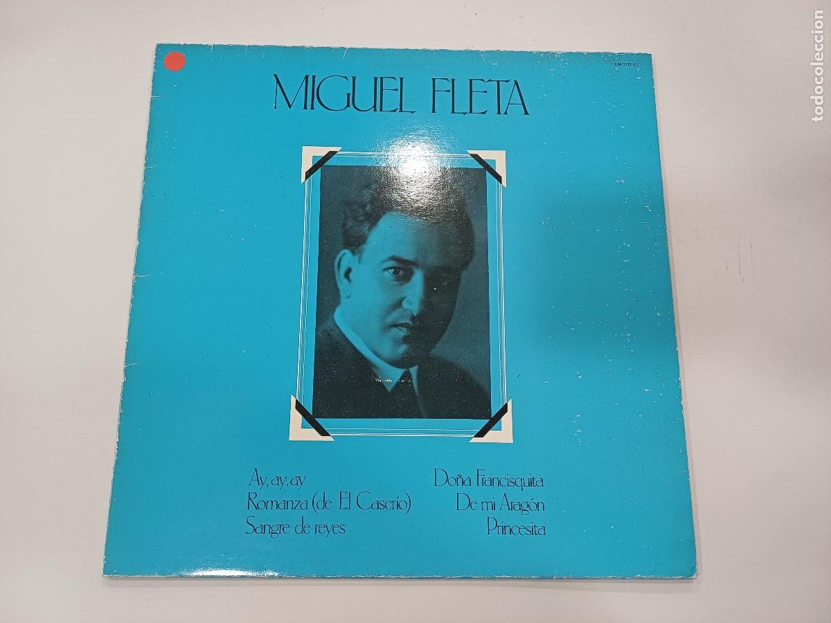 Discos de vinilo: MIGUEL FLETA/AY,AY,AY/VINILO. - Foto 1