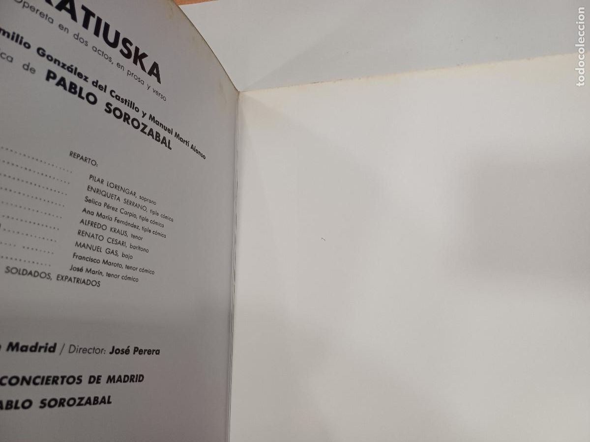 Discos de vinilo: PABLO SOROZABAL/KATIUSKA/VINILO GATEFOLD. - Foto 2