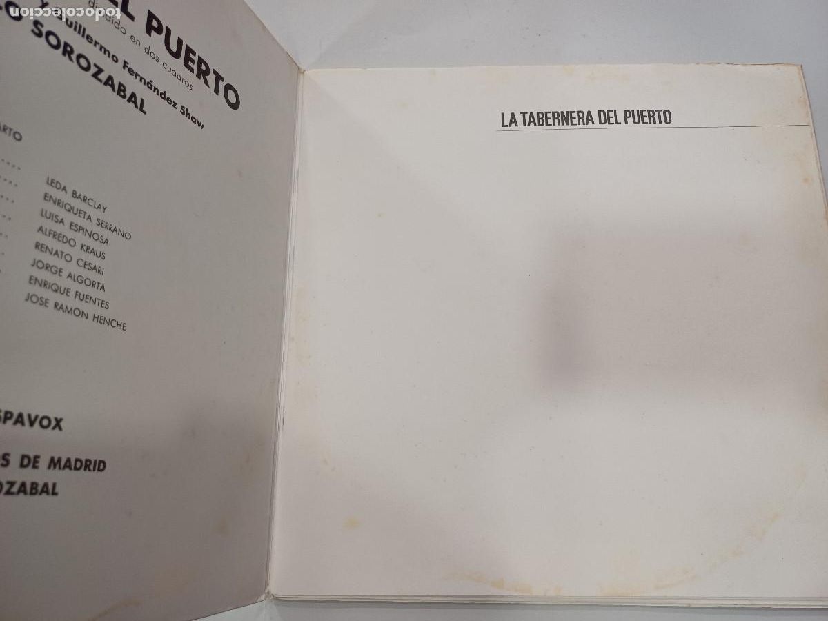 Discos de vinilo: PABLO SOROZABAL/LA TAVERNERA DEL PUERTO/VINILO GATEFOLD DOBLE. - Foto 2