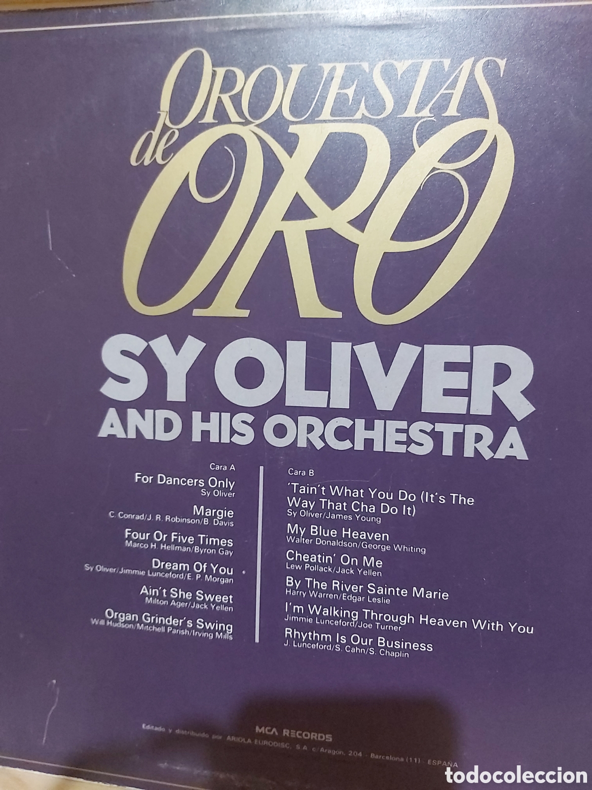 Discos de vinilo: SY OLIVER AND HIS ORCHESTRA - Foto 4