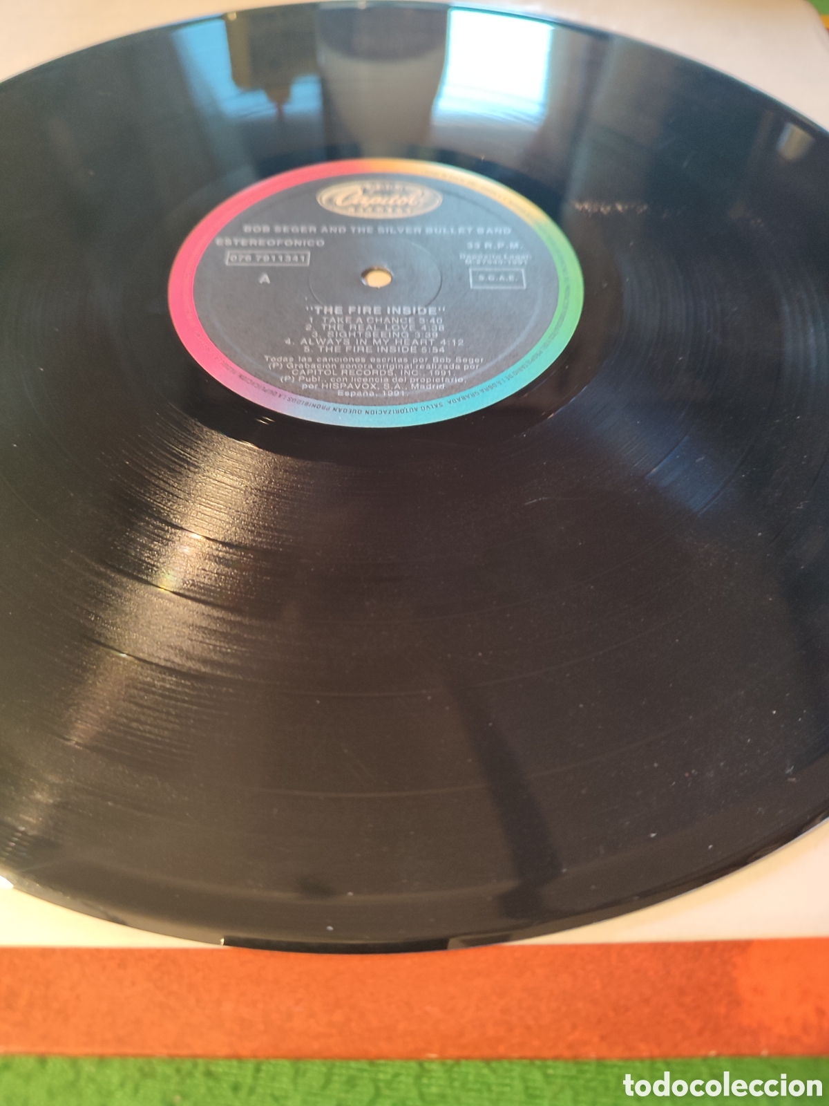 Discos de vinilo: Bob Seger & The Silver Bullet Band - The fire inside - Foto 3