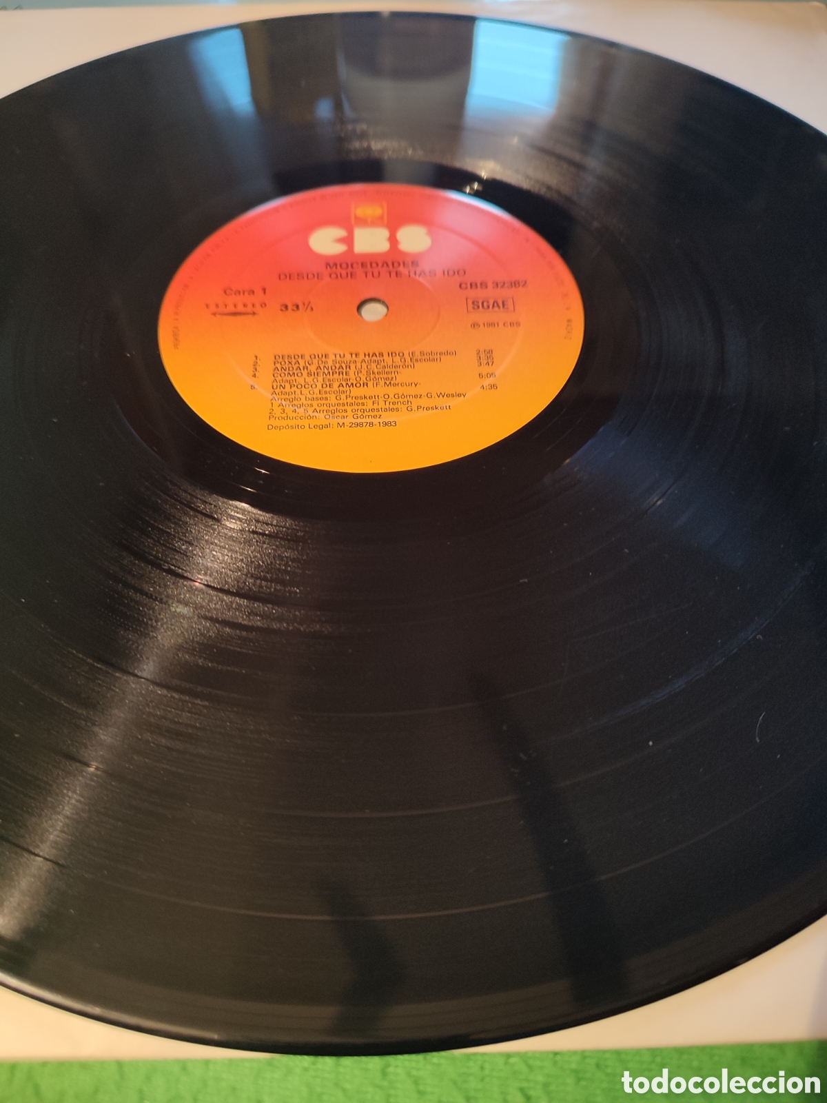 Discos de vinilo: Mocedades - Desde que t&uacute; te has ido - Foto 3