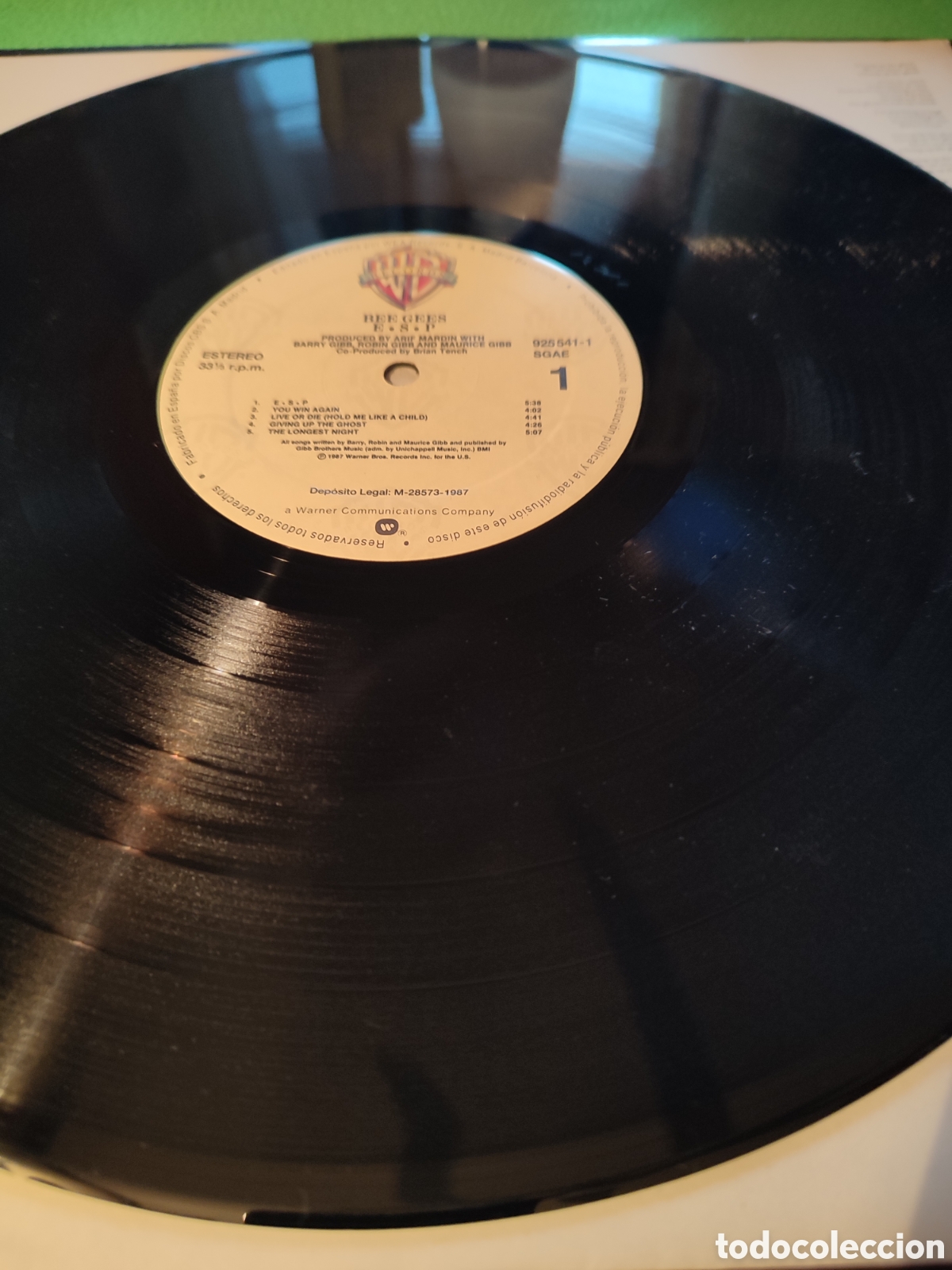Discos de vinilo: Bee Gees - E.S.P. vinilo Lp 1987 - Foto 3