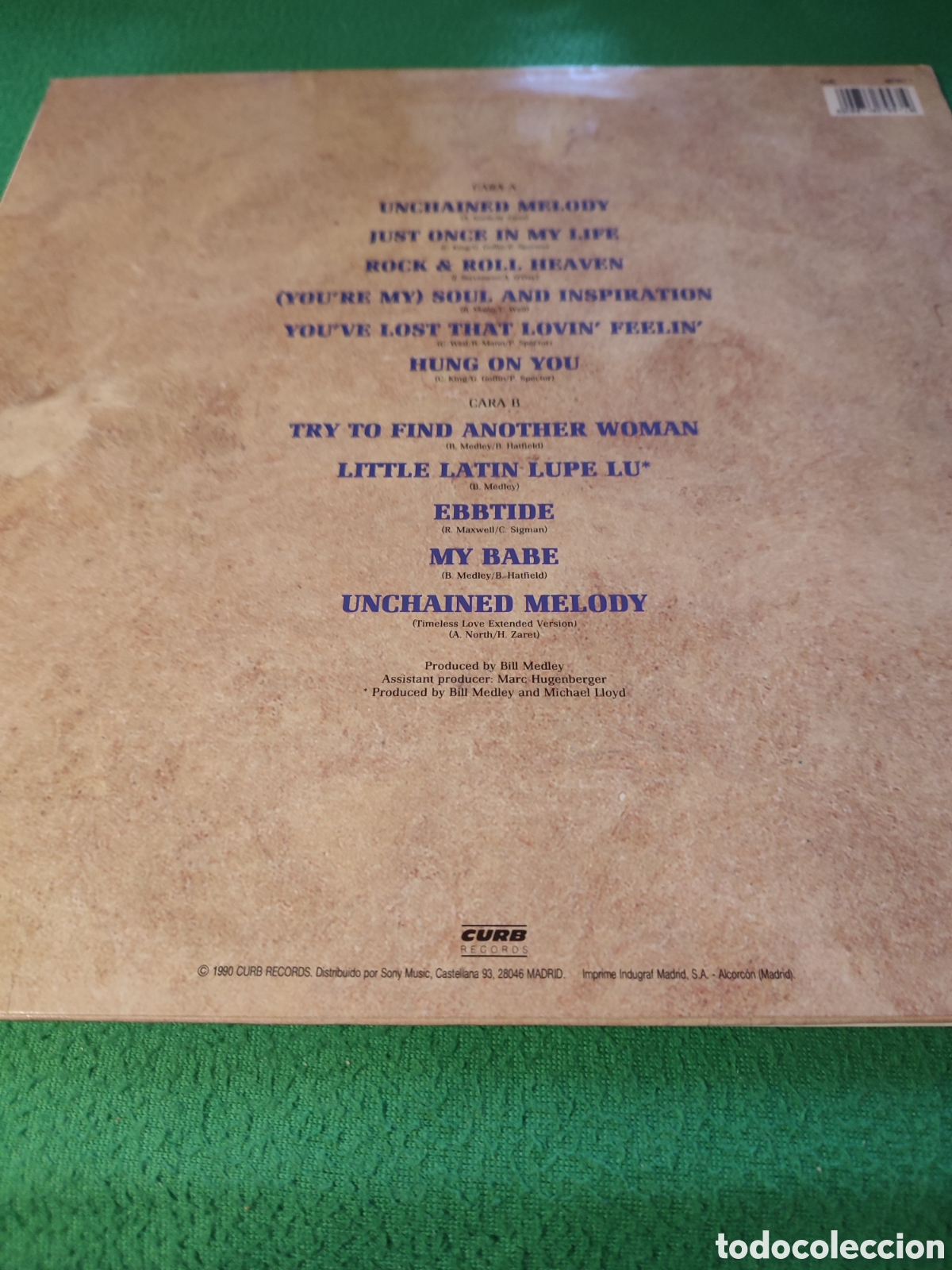 Discos de vinilo: Righteous Brothers - Reuni&oacute;n vinilo Lp - Foto 3