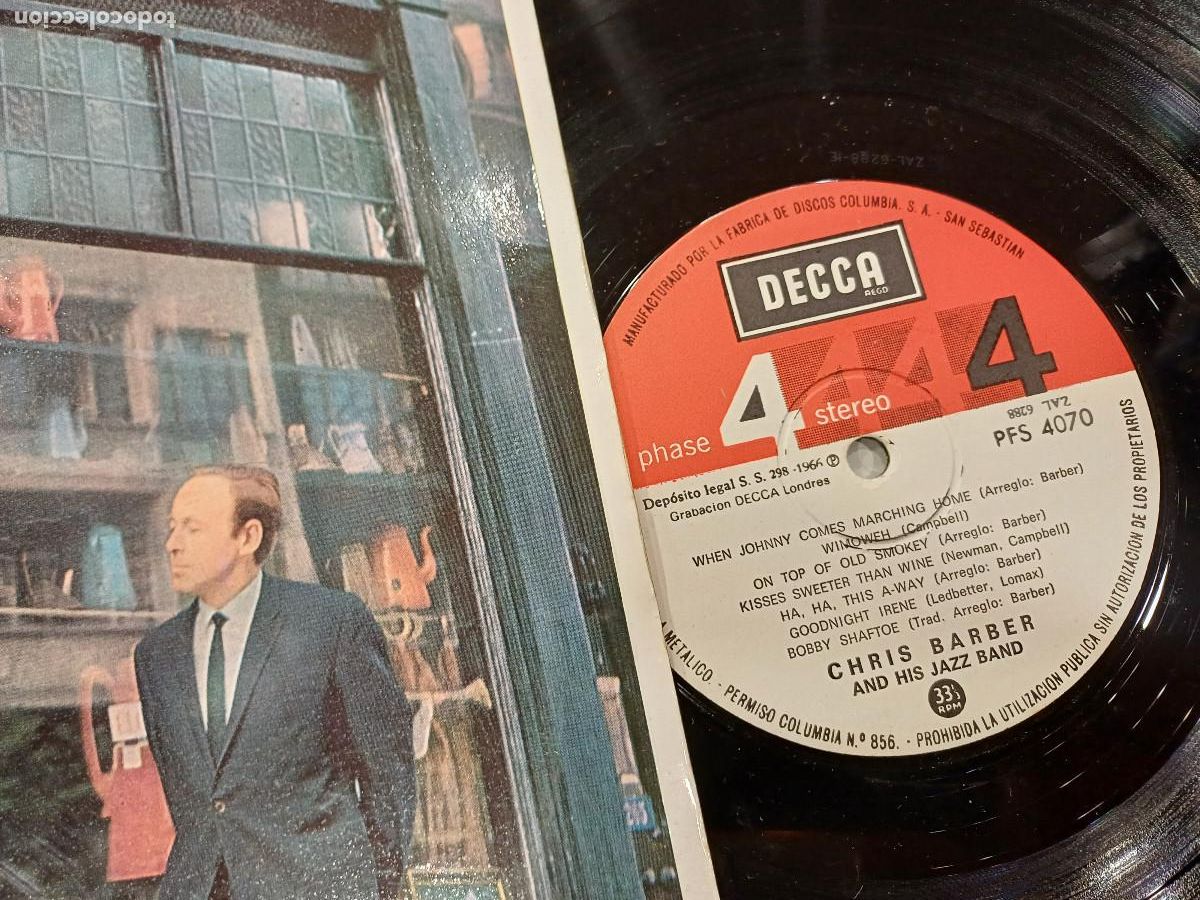 Discos de vinilo: FOLK BARBER STYLE/CHRIS BARBER/VINILO. - Foto 2