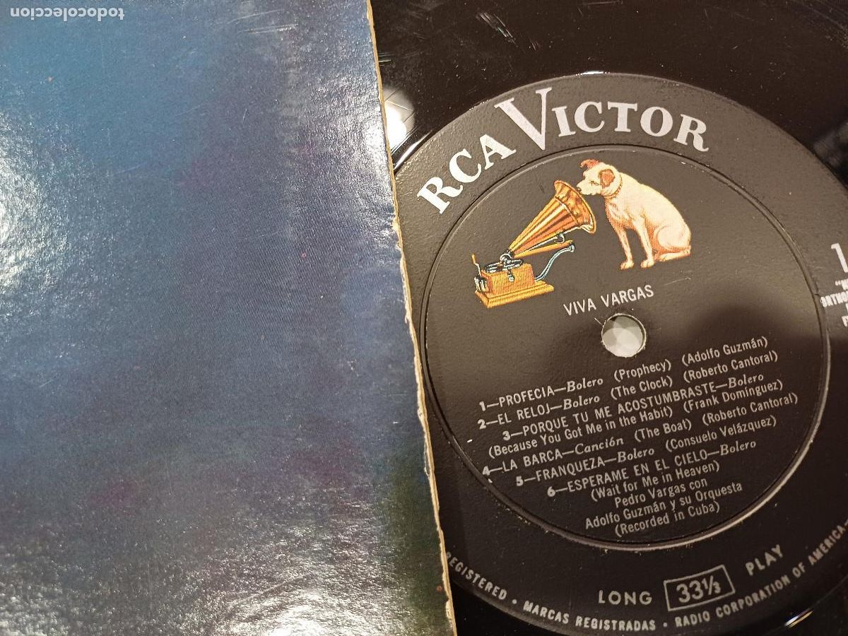 Discos de vinilo: VIVA VARGAS/PEDRO VARGAS/VINILO USA. - Foto 2