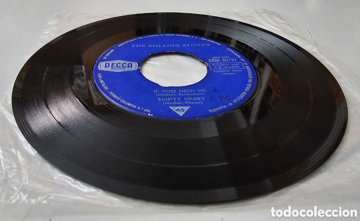 Discos de vinilo: EP ROLLING STONES - If you need me/+3 (Espa&ntilde;a - Decca - 1964) - Foto 7