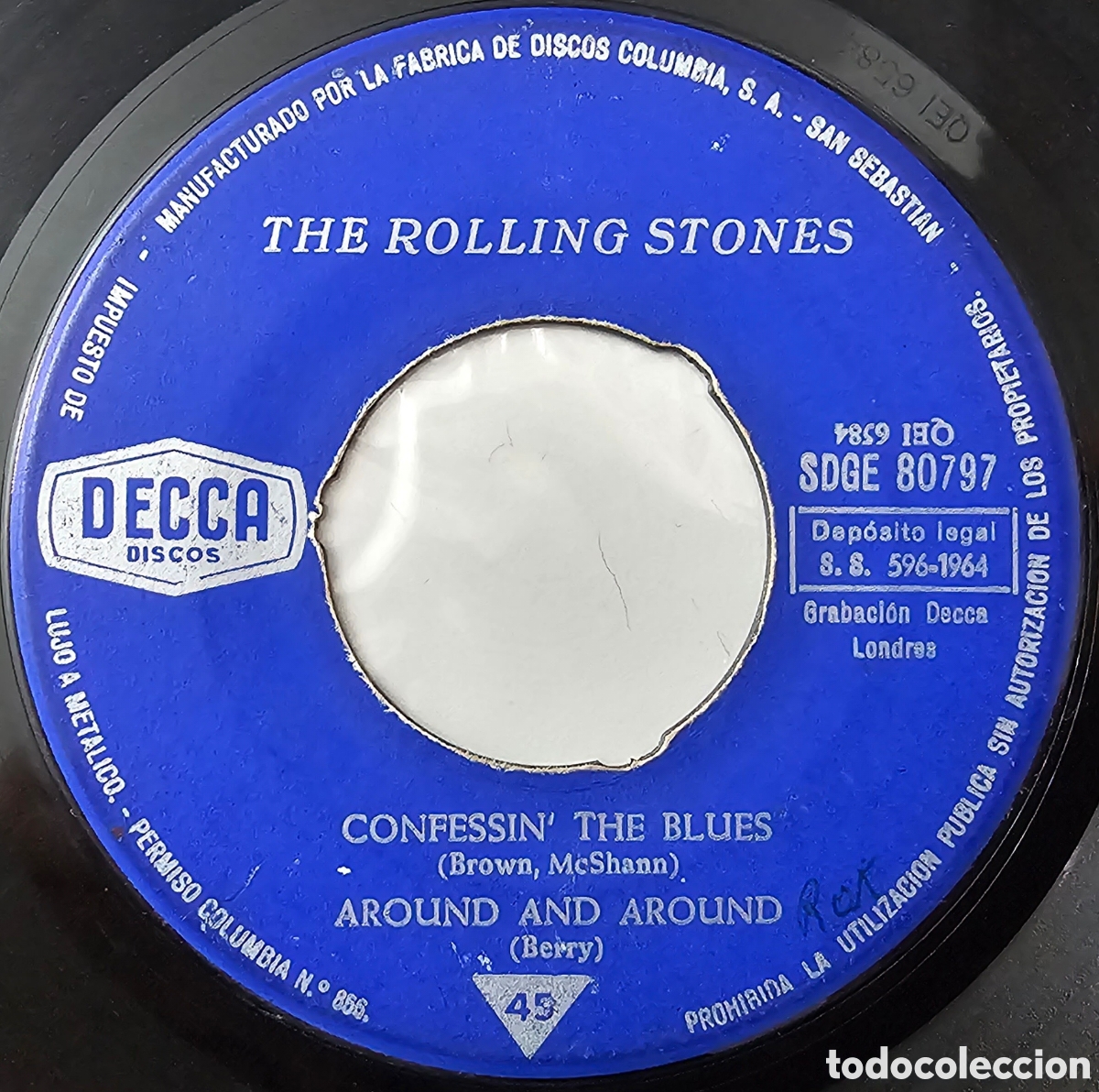 Discos de vinilo: EP ROLLING STONES - If you need me/+3 (Espa&ntilde;a - Decca - 1964) - Foto 8