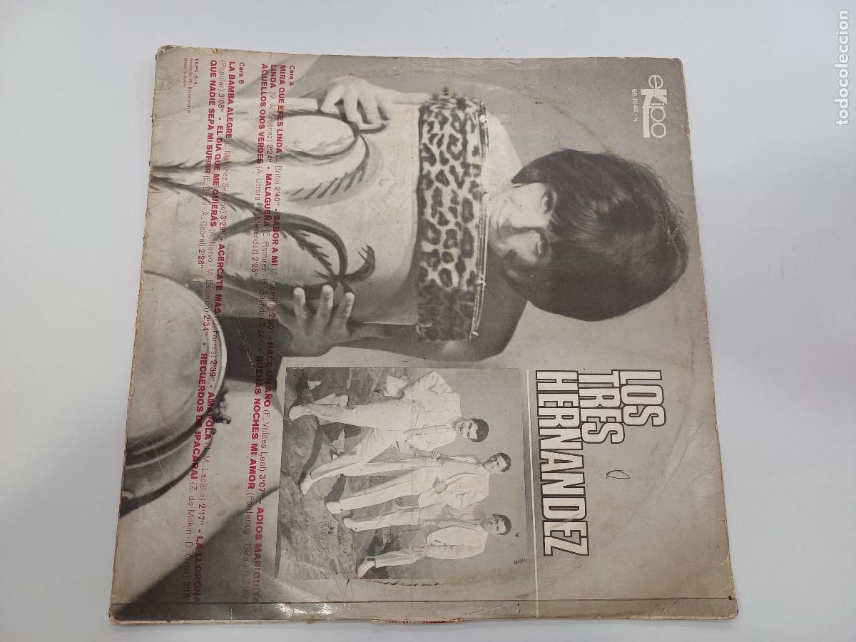 Discos de vinilo: LOS TRES HERNANDEZ/VINILO. - Foto 3