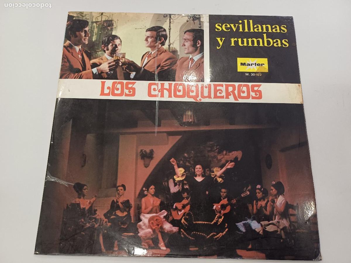 Discos de vinilo: LOS CHOQUEROS/RUMBAS Y SEVILLANAS/VINILO. - Foto 1
