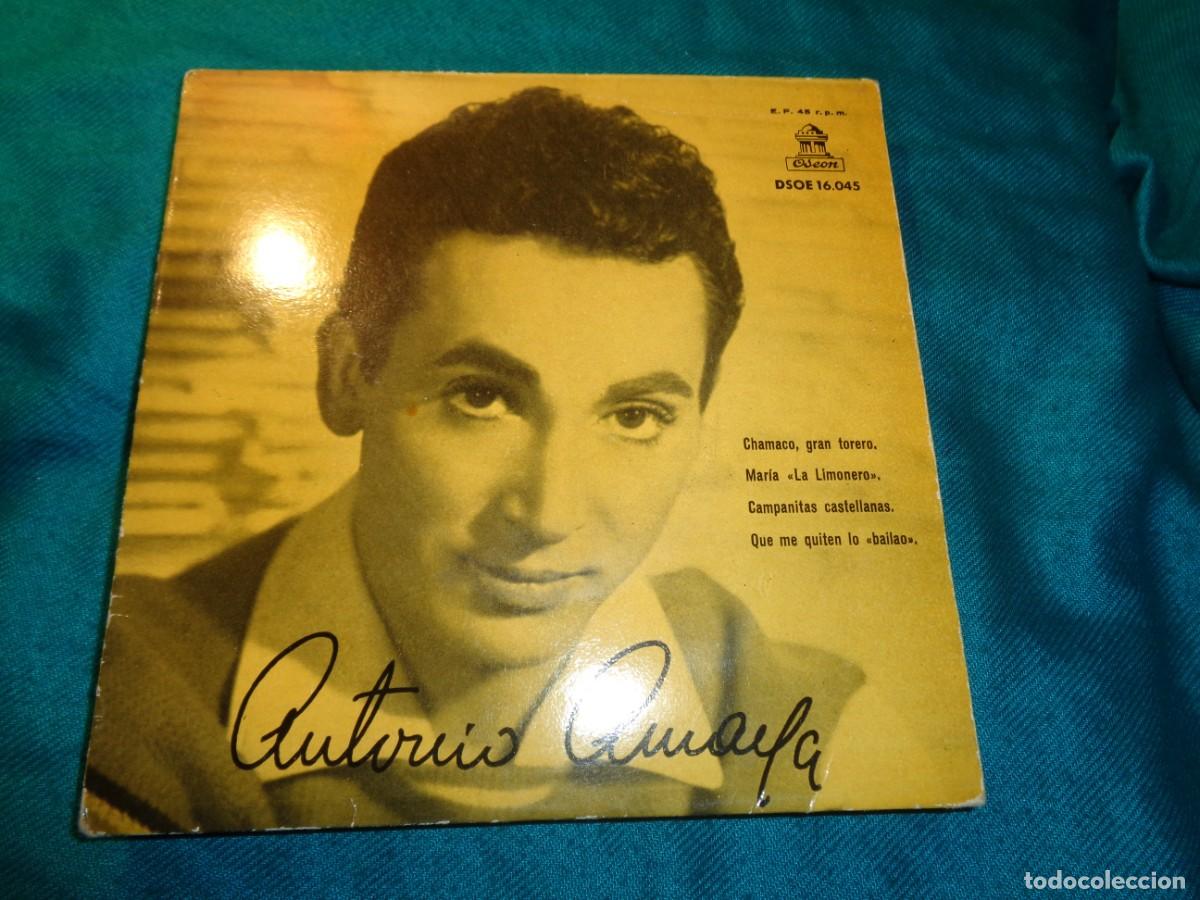 Discos de vinilo: ANTONIO AMAYA. CHAMACO, GRAN TORERO + 3. EP. ODEON. - Foto 1