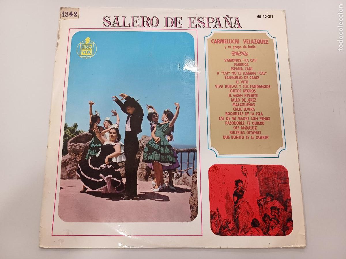 Discos de vinilo: SALERO DE ESPA&Ntilde;A/CARMELUCHI VELAZQUEZ/VINILO. - Foto 1