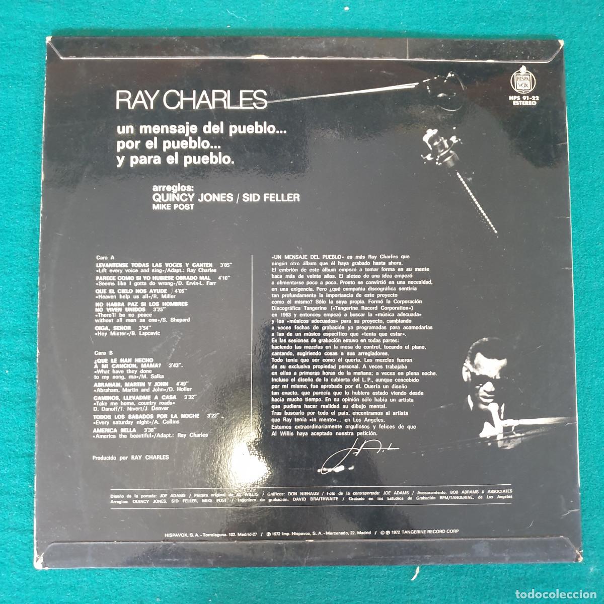 Discos de vinilo: Ray Charles &ndash; A Message From The People - Foto 2