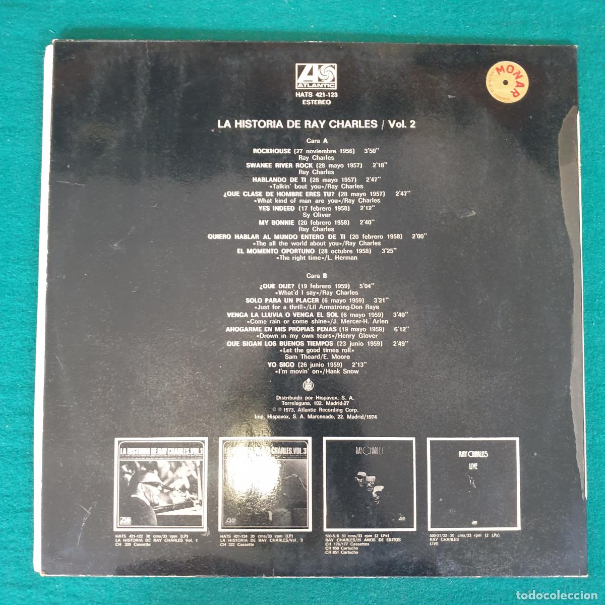 Discos de vinilo: Ray Charles &ndash; La Historia de Ray Charles. Vol. 2 - Foto 2