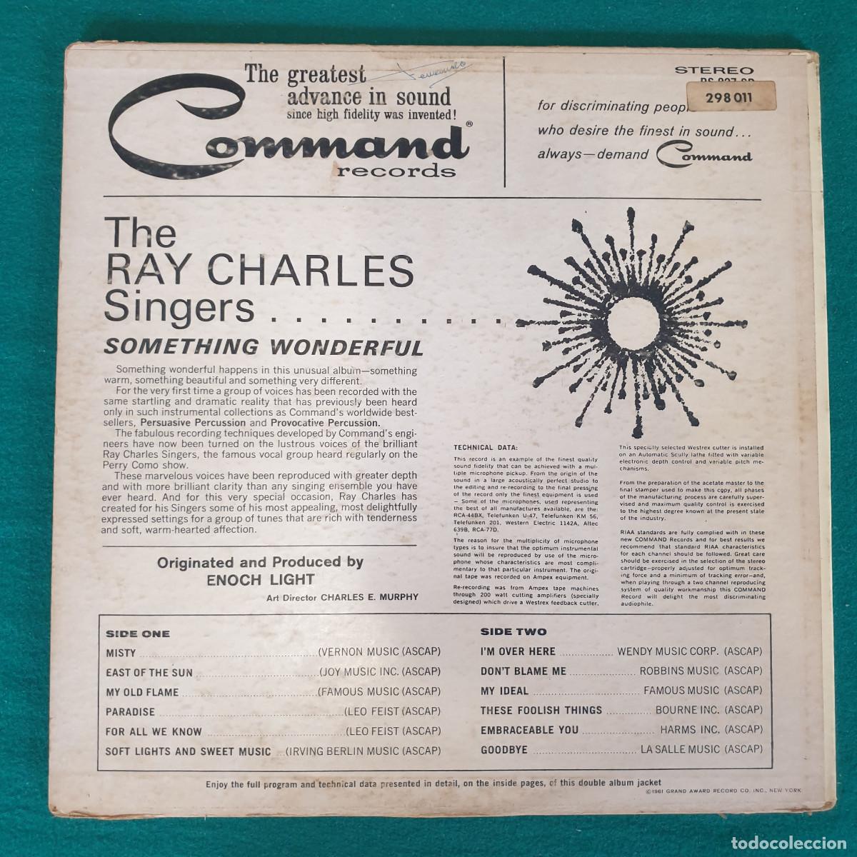 Discos de vinilo: The Ray Charles Singers &ndash; Something Wonderful - Foto 2