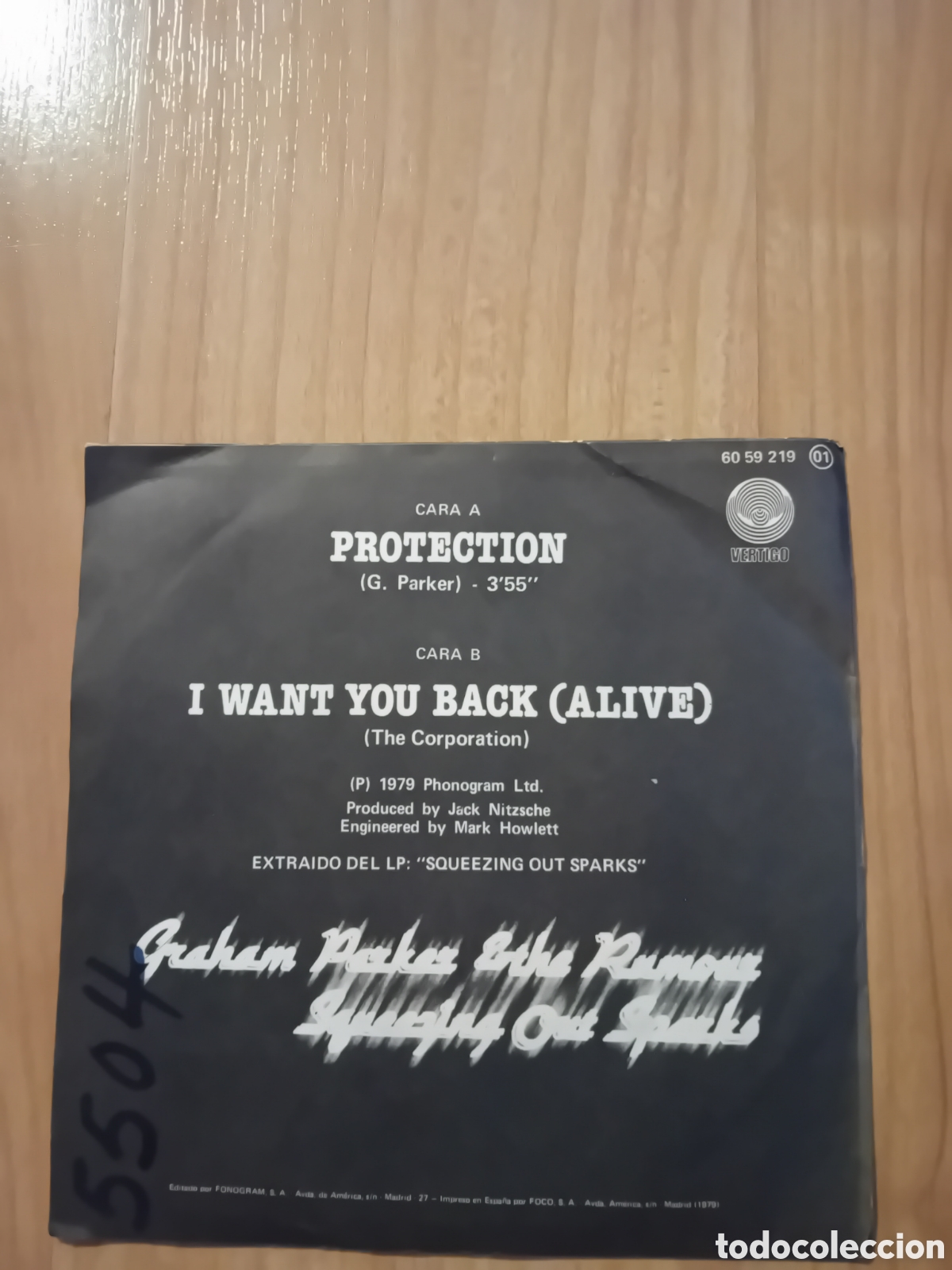 Discos de vinilo: GRAHAM PARKER. PROTECTION - Foto 2