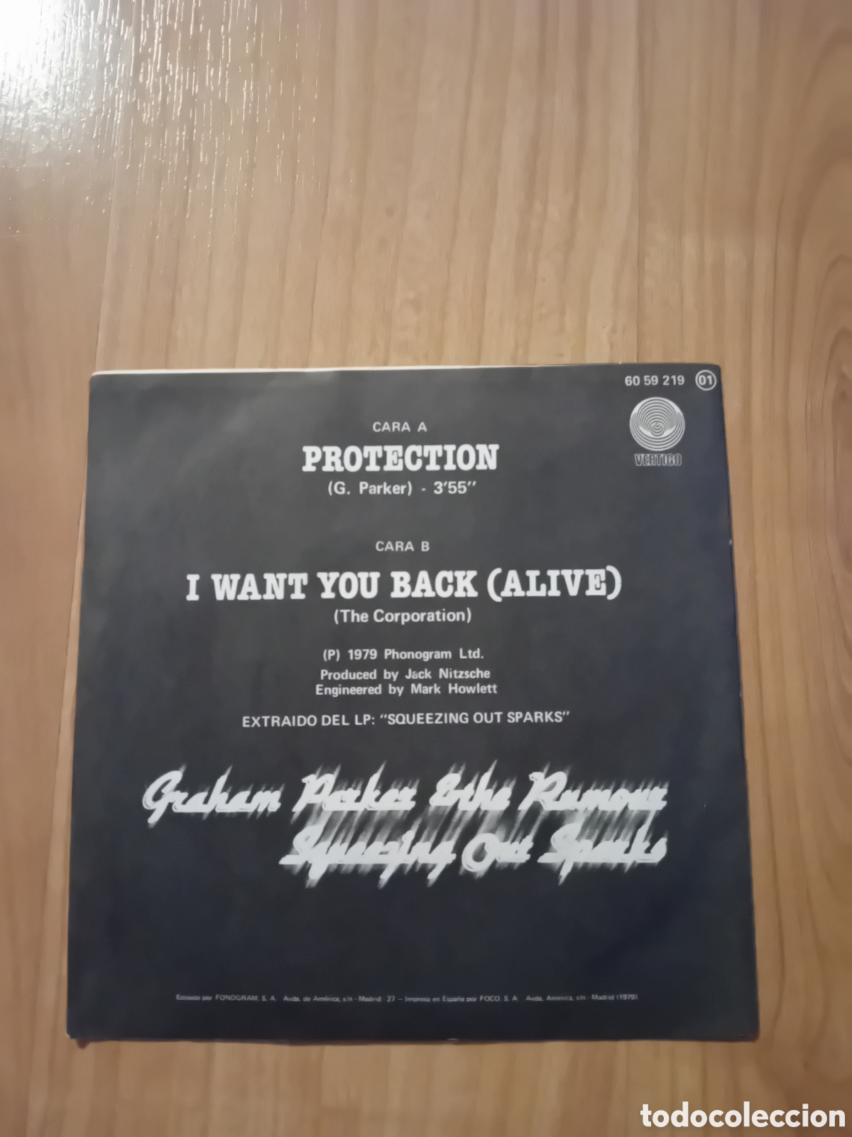 Discos de vinilo: GRAHAM PARKER. PROTECTION - Foto 2