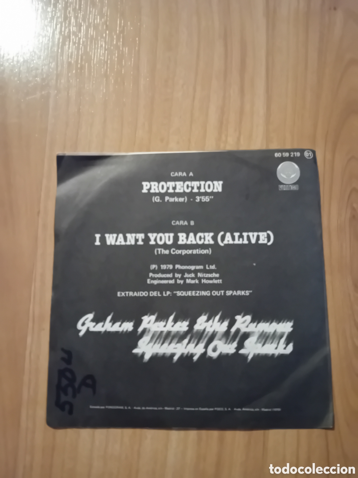 Discos de vinilo: GRAHAM PARKER. PROTECTION - Foto 2