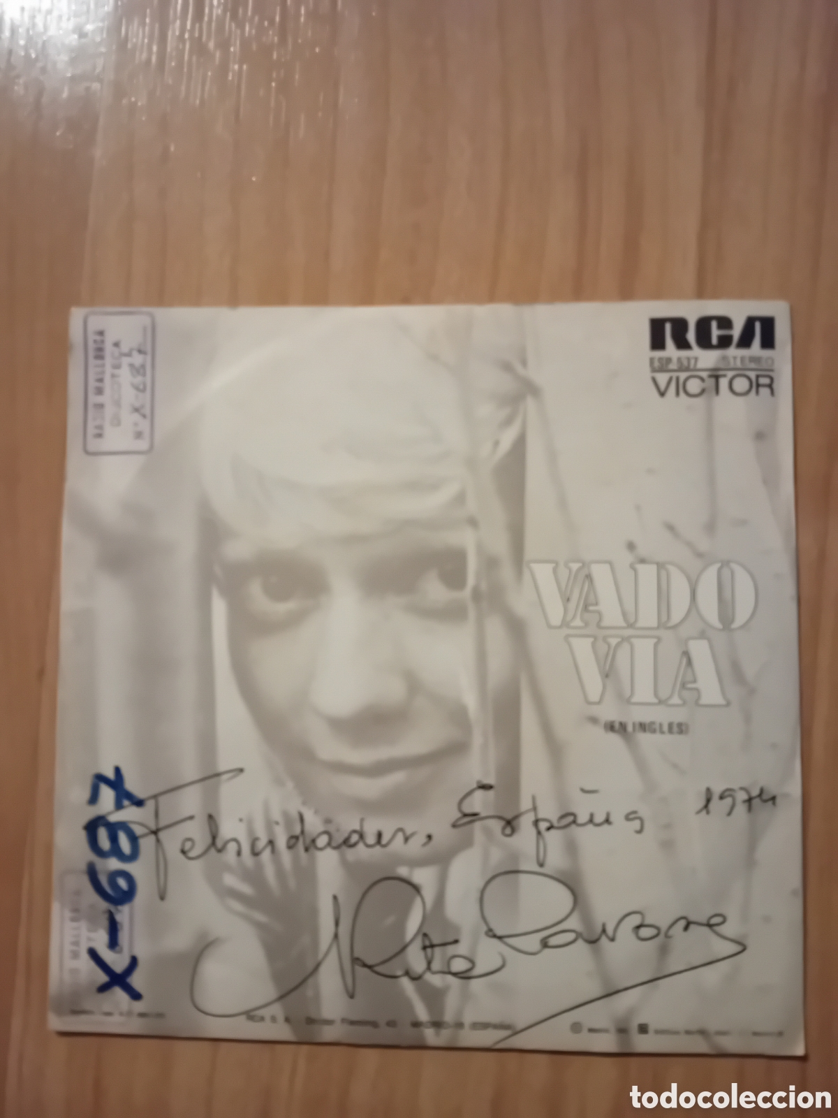 Discos de vinilo: RITA PAVONE. VADO VIA - Foto 2