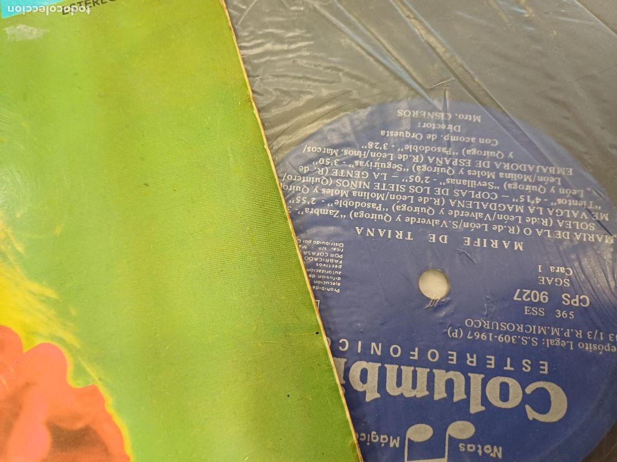 Discos de vinilo: MARIFE DE TRIANA/VINILO. - Foto 2