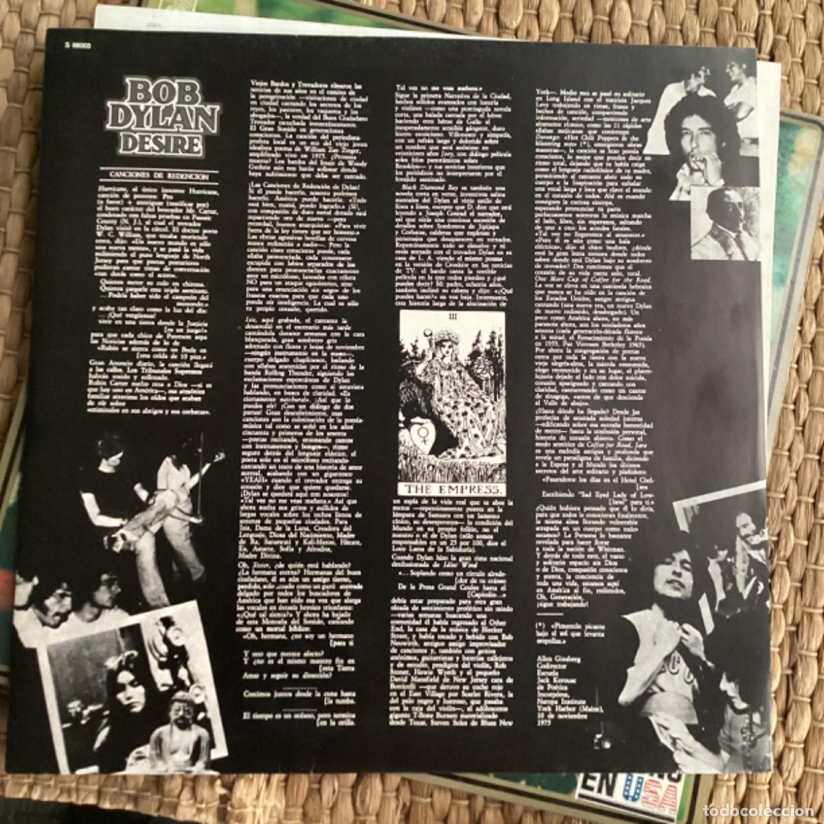 Discos de vinilo: V52 LP Bob Dylan - Desire - A&ntilde;o 1976 - Foto 5