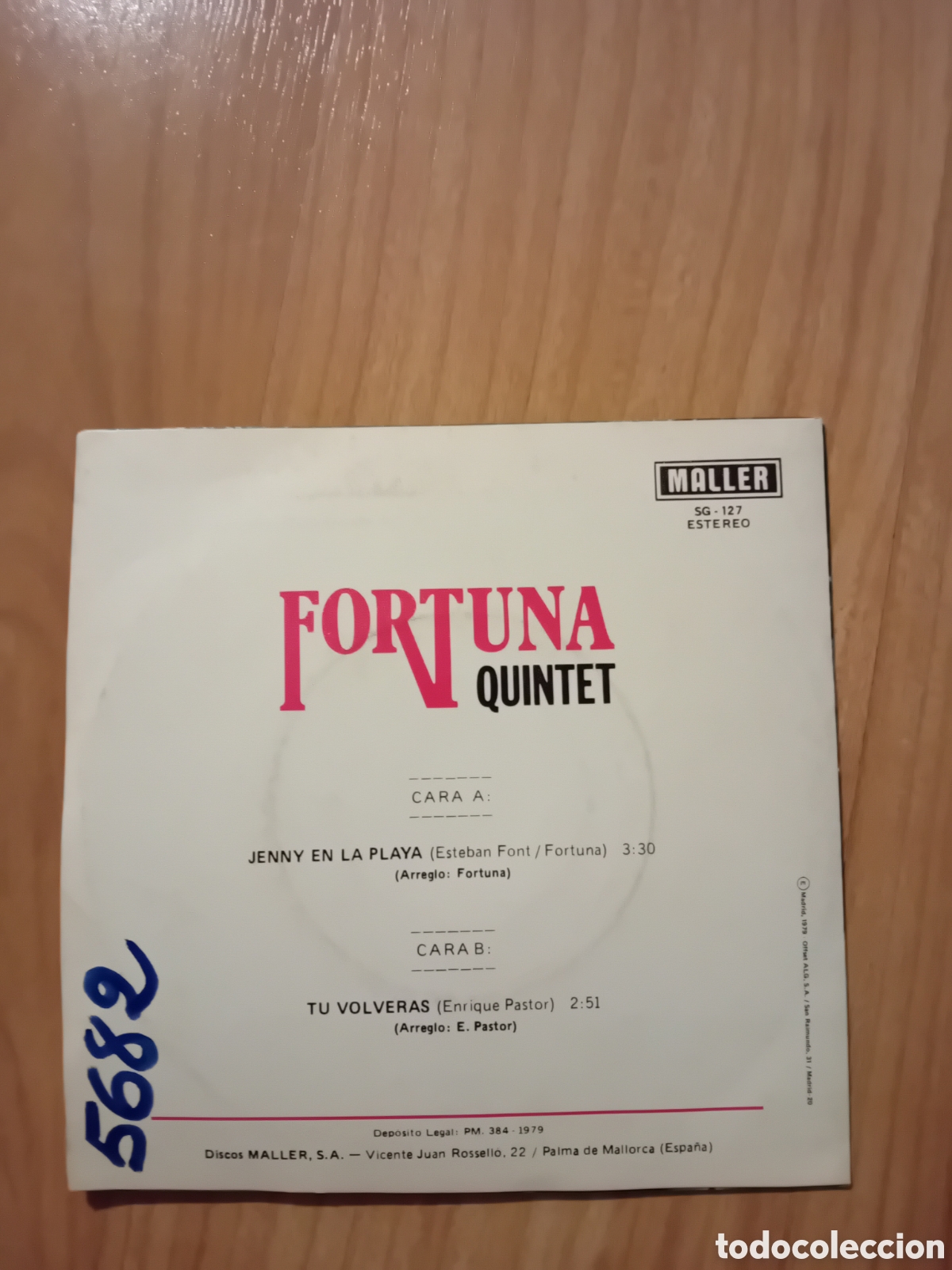 Discos de vinilo: FORTUNA QUINTET. JENNY EN LA PLAYA - Foto 2