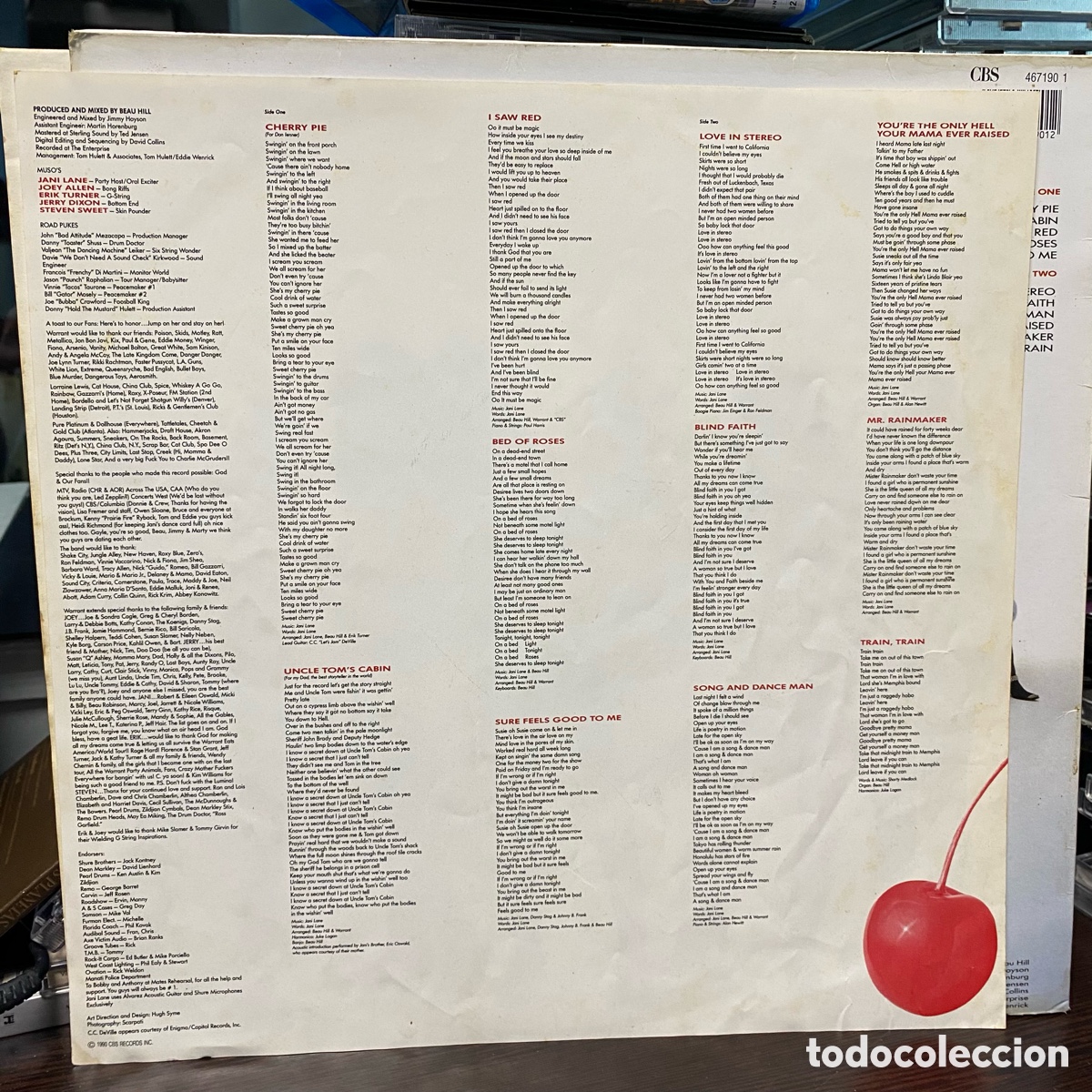 Discos de vinilo: Warrant - Cherry Pie (LP) - Foto 4