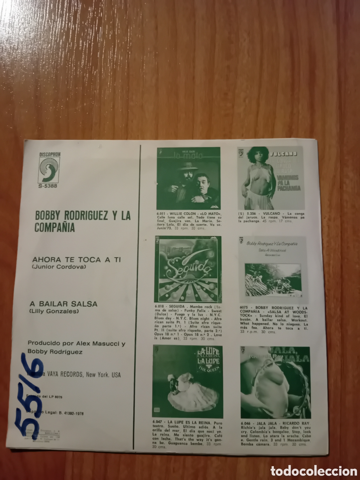Discos de vinilo: BOBBY RODRIGUEZ Y LA COMPA&Ntilde;IA. AHORA TE TOCA A TI - Foto 2