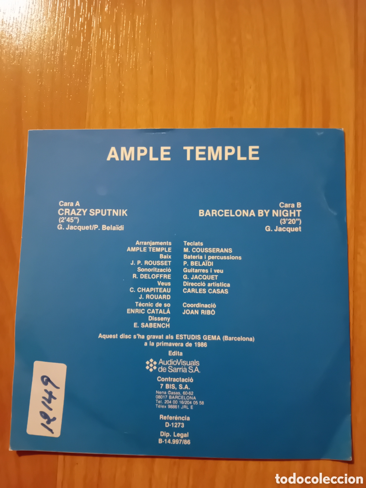 Discos de vinilo: AMPLE TEMPLE. CRAZY SPUTNIK - Foto 2