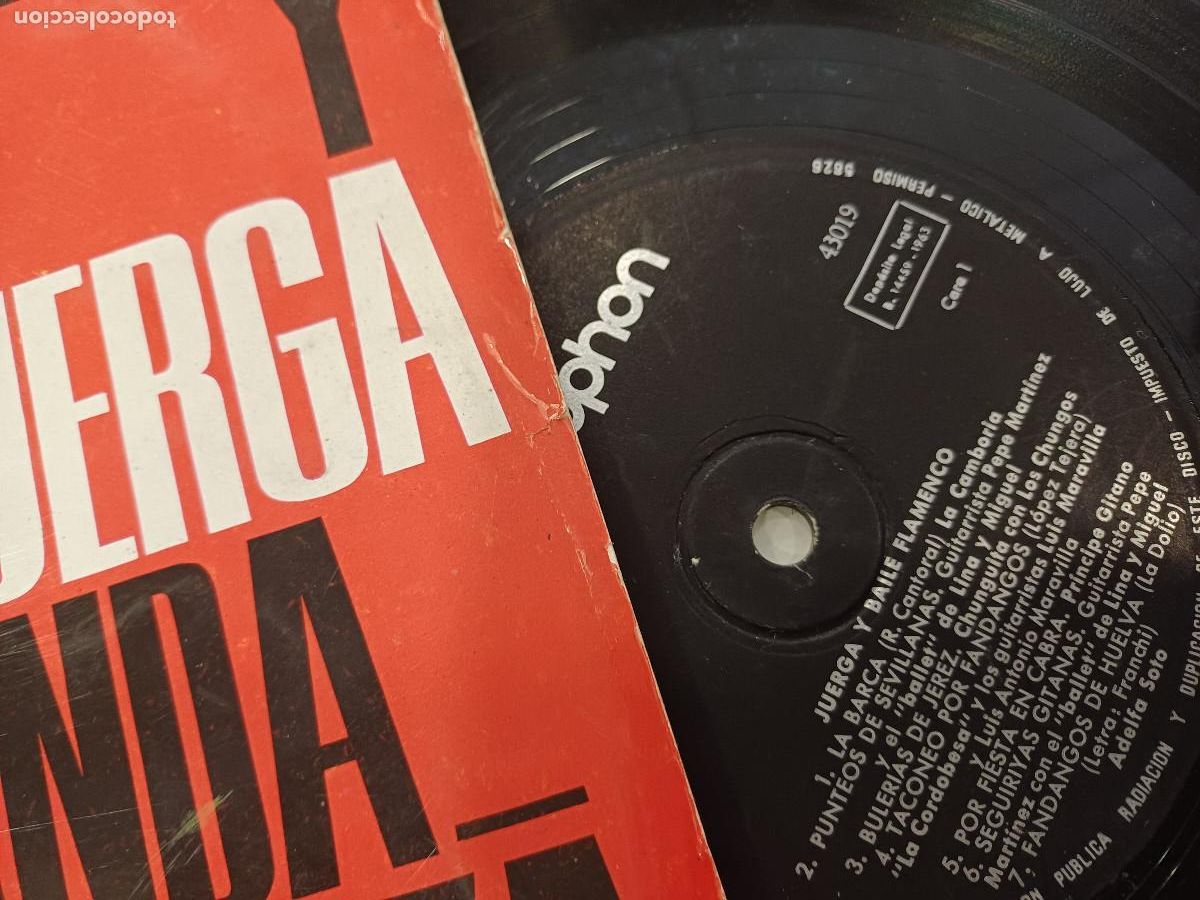 Discos de vinilo: BAILE Y JUERGA ANDALUZA/VINILO. - Foto 2