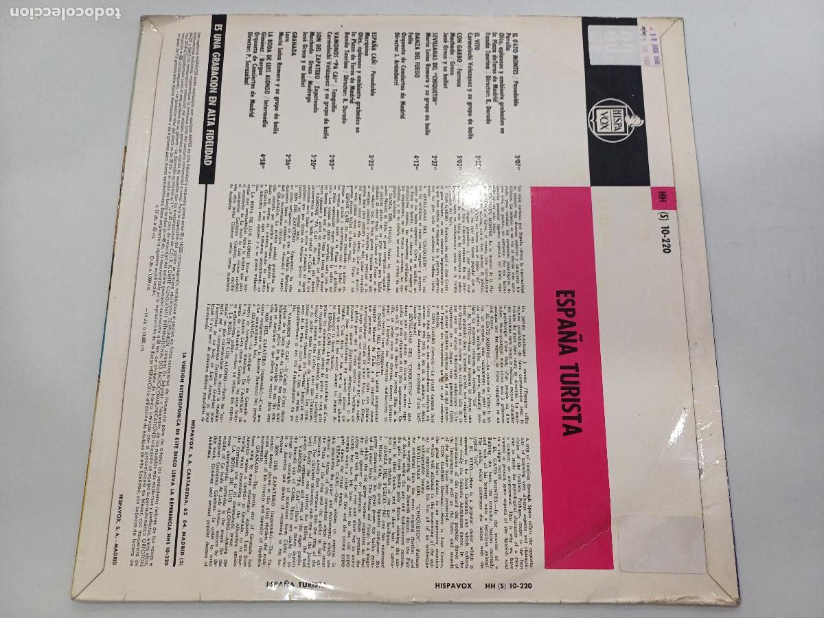 Discos de vinilo: ESPA&Ntilde;A TURISTA/VINILO. - Foto 3