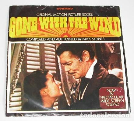 Discos de vinilo: GONE WITHE THE WIND max steiner 45T taras theme / return of tara single - Foto 1