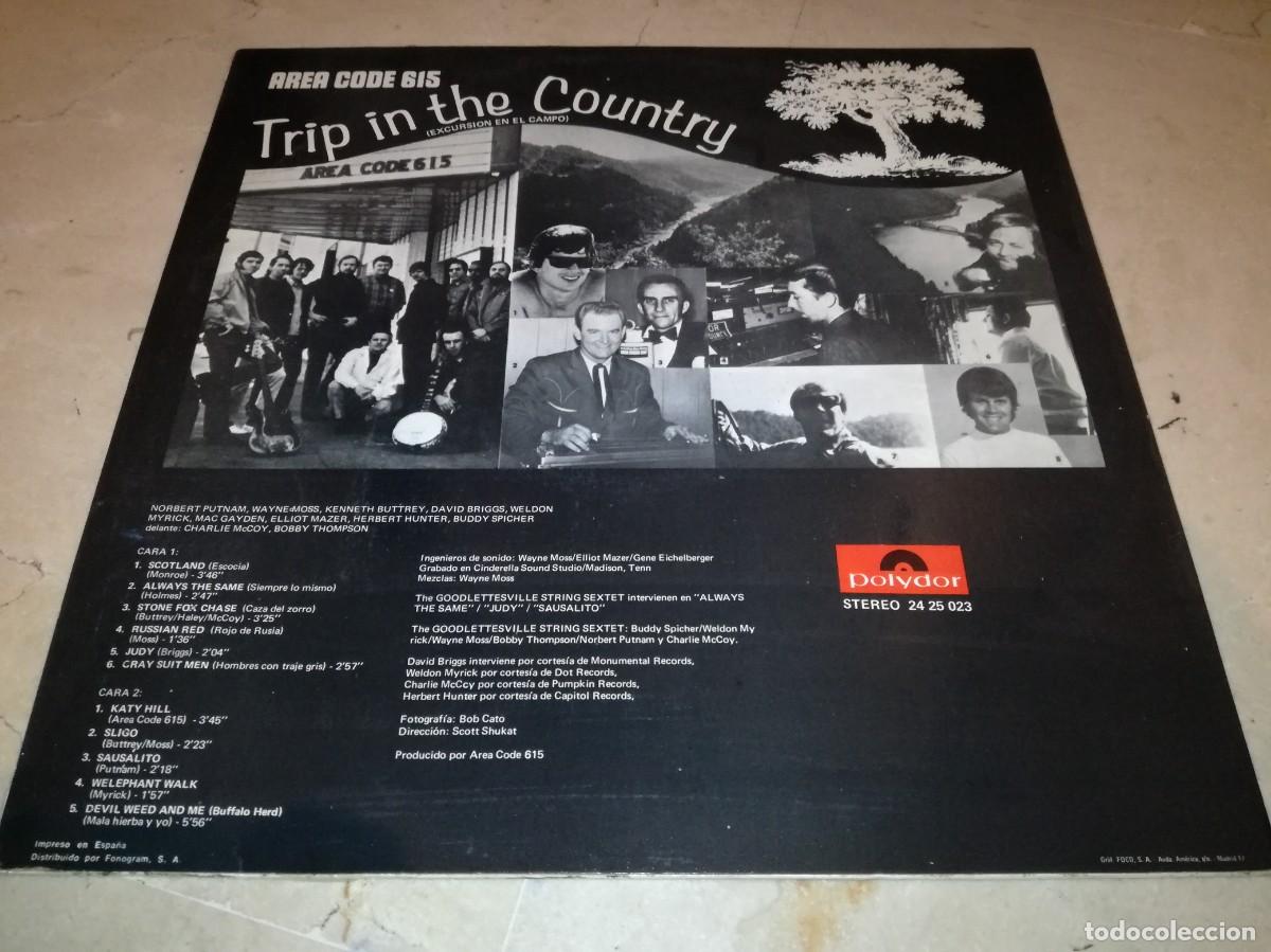 Discos de vinilo: AREA CODE-TRIP IN THE COUNTRY (EXCURSION EN EL CAMPO)-ORIGINAL ESPA&Ntilde;OL 1970 - Foto 2