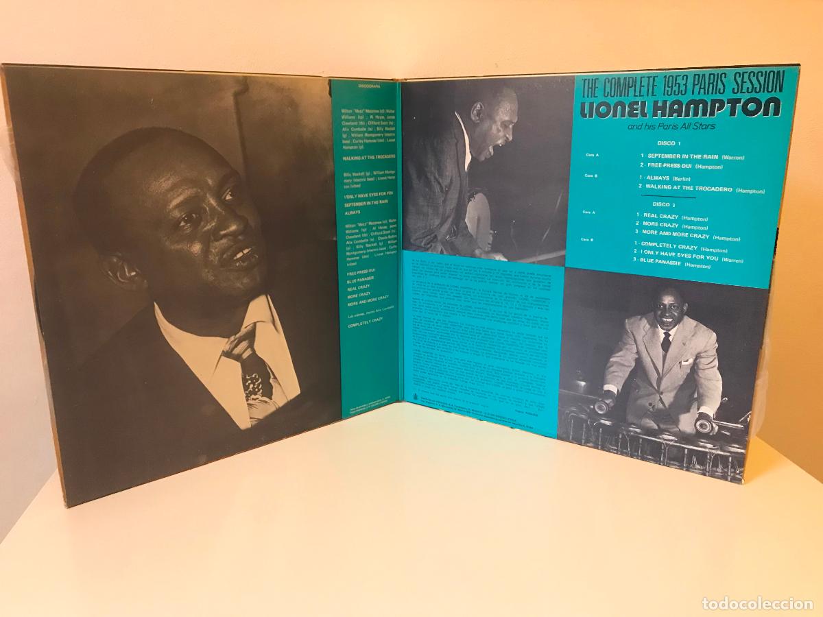 Discos de vinilo: Lionel Hampton. The Complete 1953 Paris Session. 2 LPs. - Foto 3