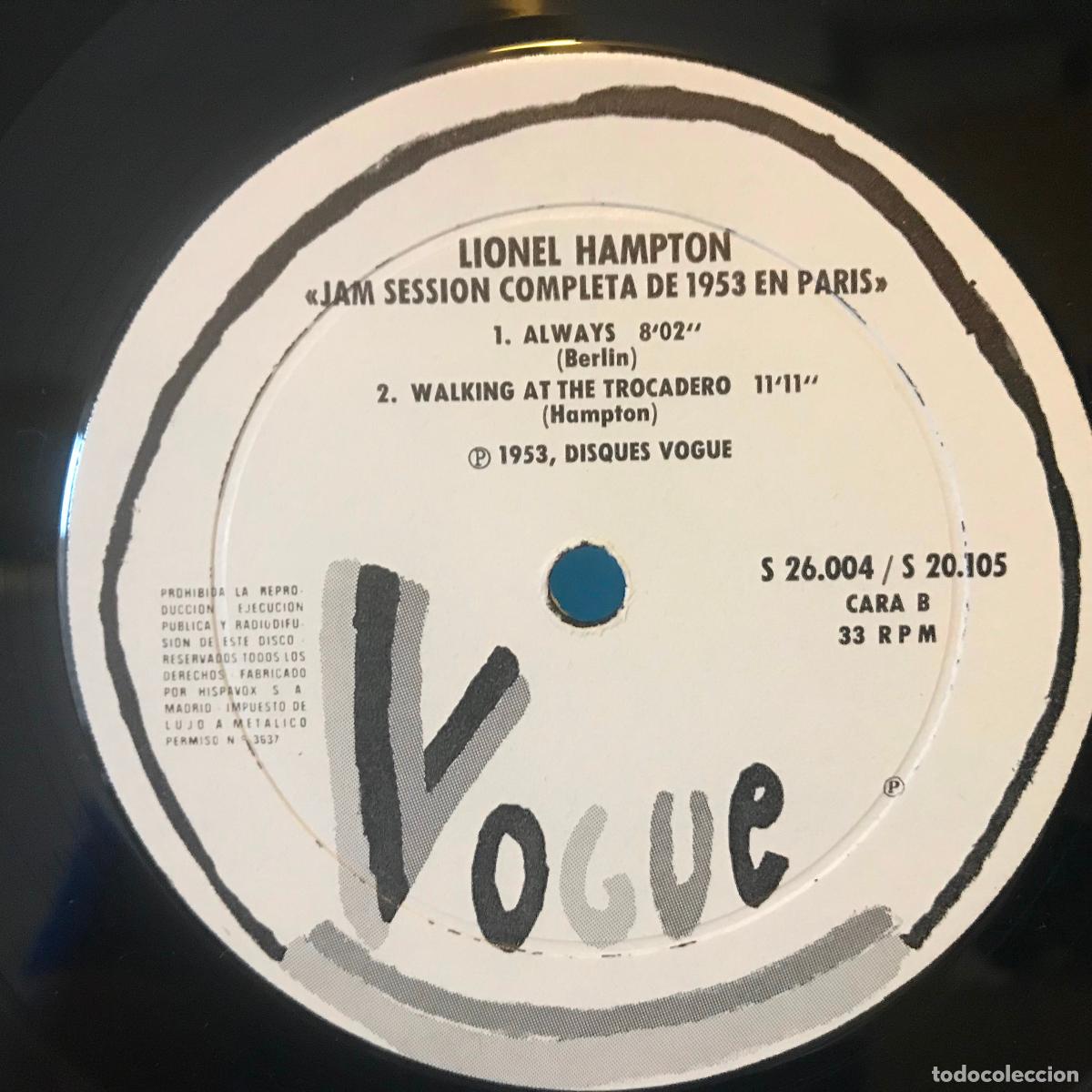 Discos de vinilo: Lionel Hampton. The Complete 1953 Paris Session. 2 LPs. - Foto 5
