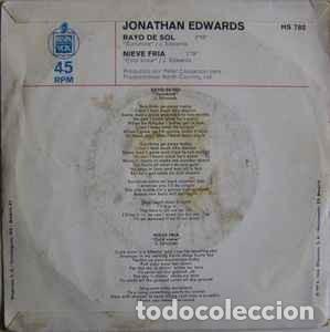 Discos de vinilo: Jonathan Edwards &lrm;&ndash; Rayo De Sol / Nieve Fria - Foto 2