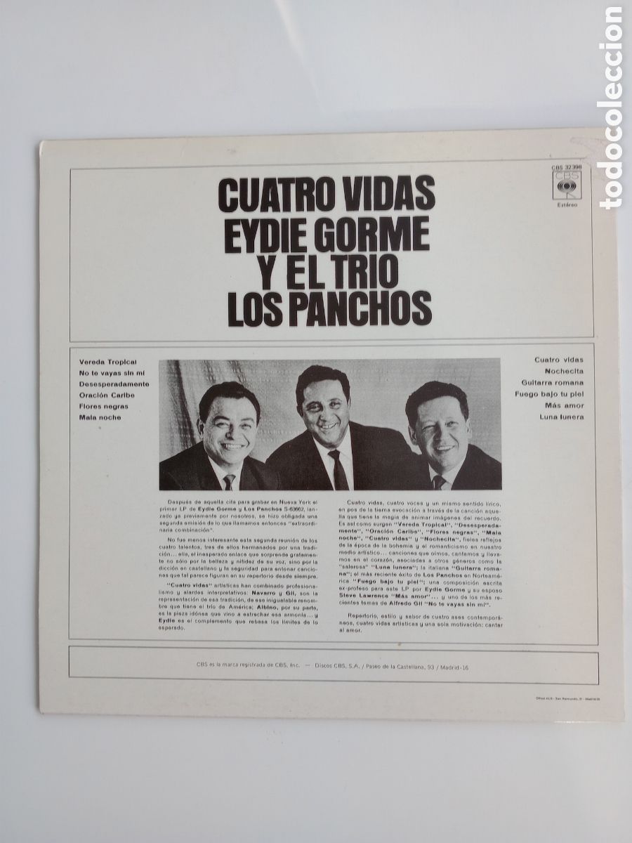 Discos de vinilo: Eydie Gorme y el trio Los Panchos - Foto 2