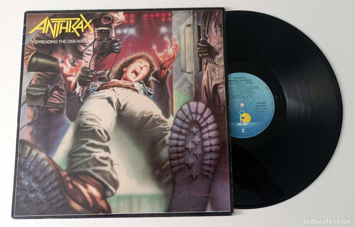 Discos de vinilo: LP ANTHRAX - SPREADING THE DISEASE - Foto 3