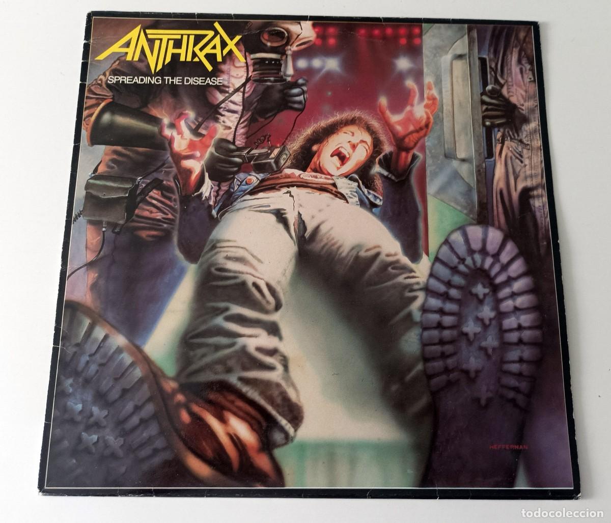 Discos de vinilo: LP ANTHRAX - SPREADING THE DISEASE - Foto 1