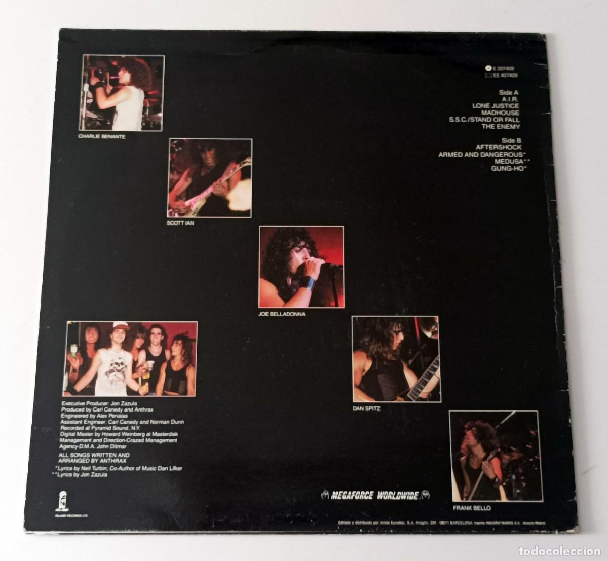 Discos de vinilo: LP ANTHRAX - SPREADING THE DISEASE - Foto 2