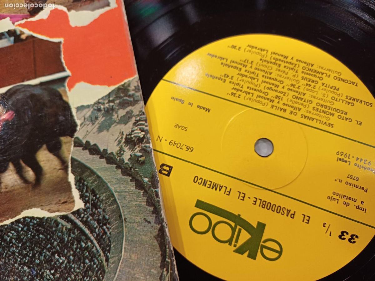 Discos de vinilo: EL PASODOBLE-EL FLAMENCO/VINILO. - Foto 2